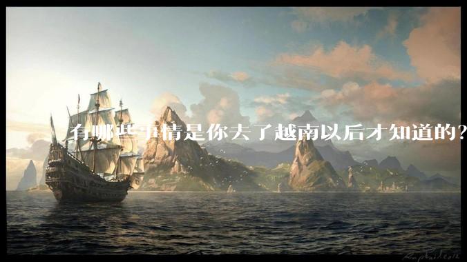 有哪些事情是你去了越南以后才知道的？